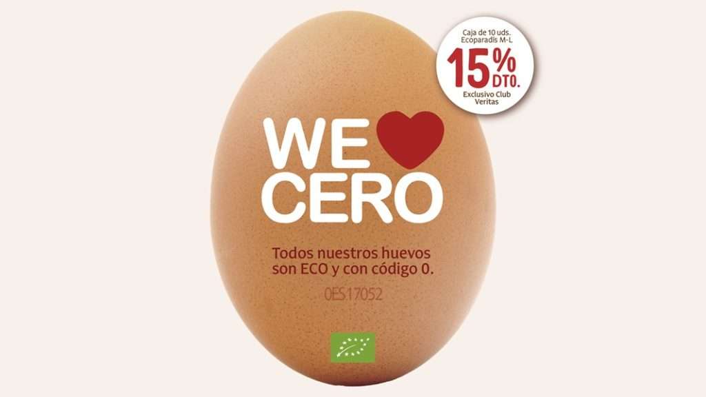 Todos nuestros huevos son ECO y con código 0