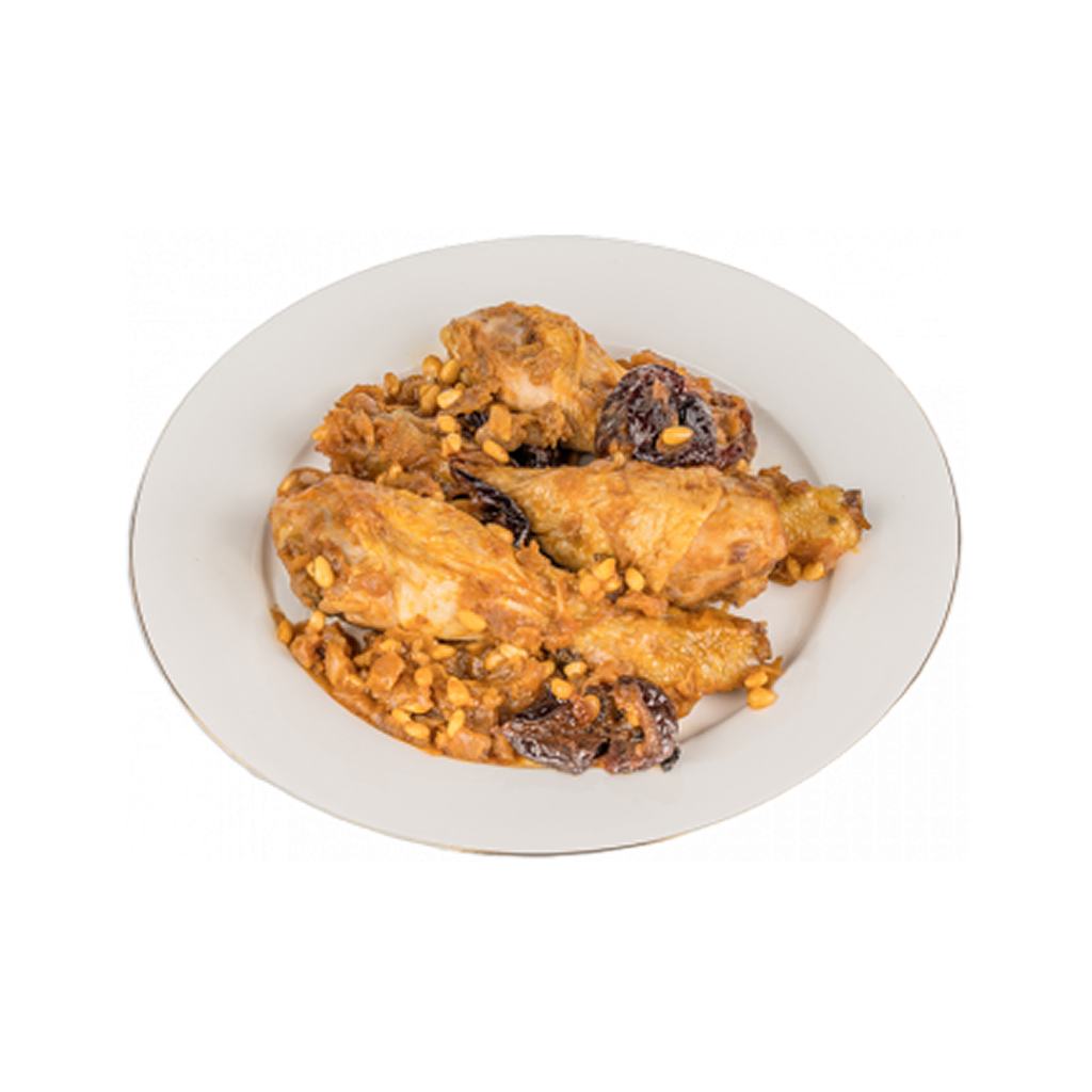 Jamoncitos de pollo con ciruelas