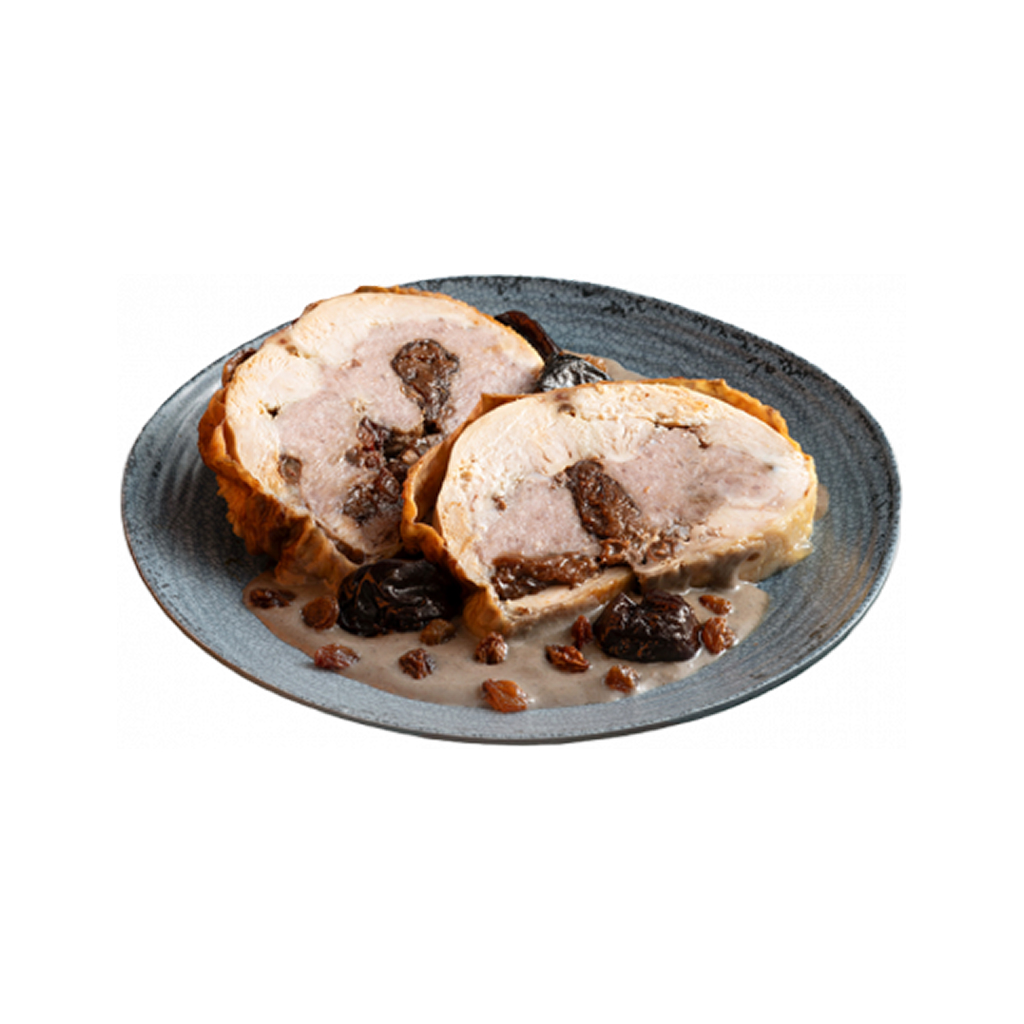 Pollo relleno de Navidad