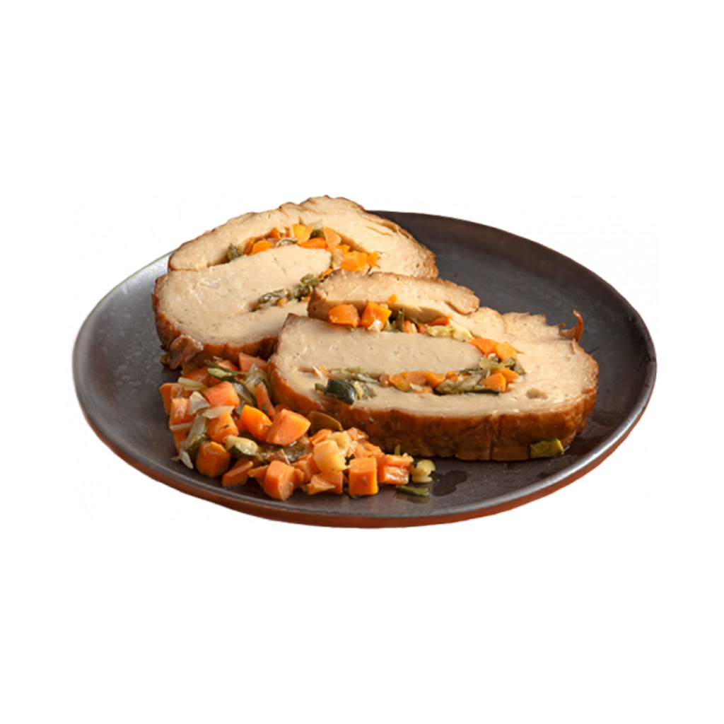 Seitán con relleno de Navidad