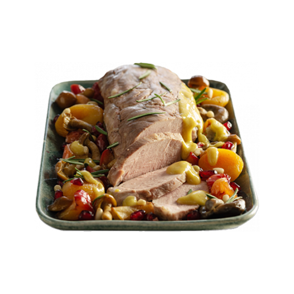 Solomillo de cerdo a baja temperatura con salsa de setas ECO